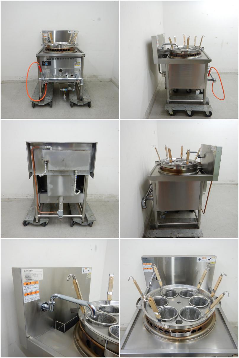 中古】 A06045 ガス中華ゆで麺機 余熱タンク付 タニコー TU-1ND 2019年