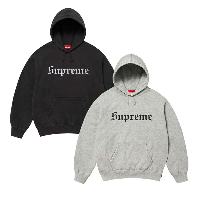 楽天市場】【最短即日発送】 SUPREME WASHED OLD ENGLISH HOODED