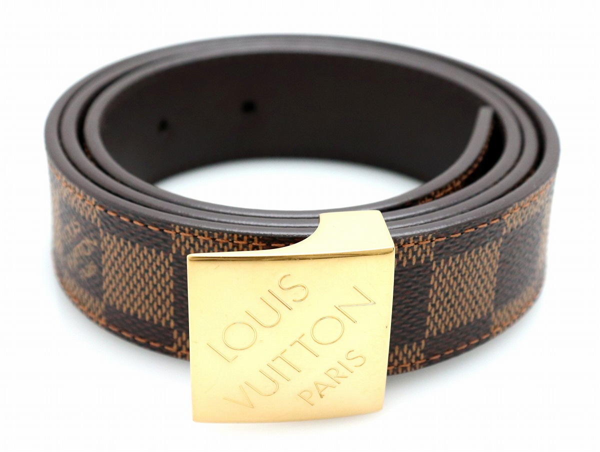 楽天市場】LOUIS VUITTON ルイ ヴィトン ダミエ サンチュール キャレ