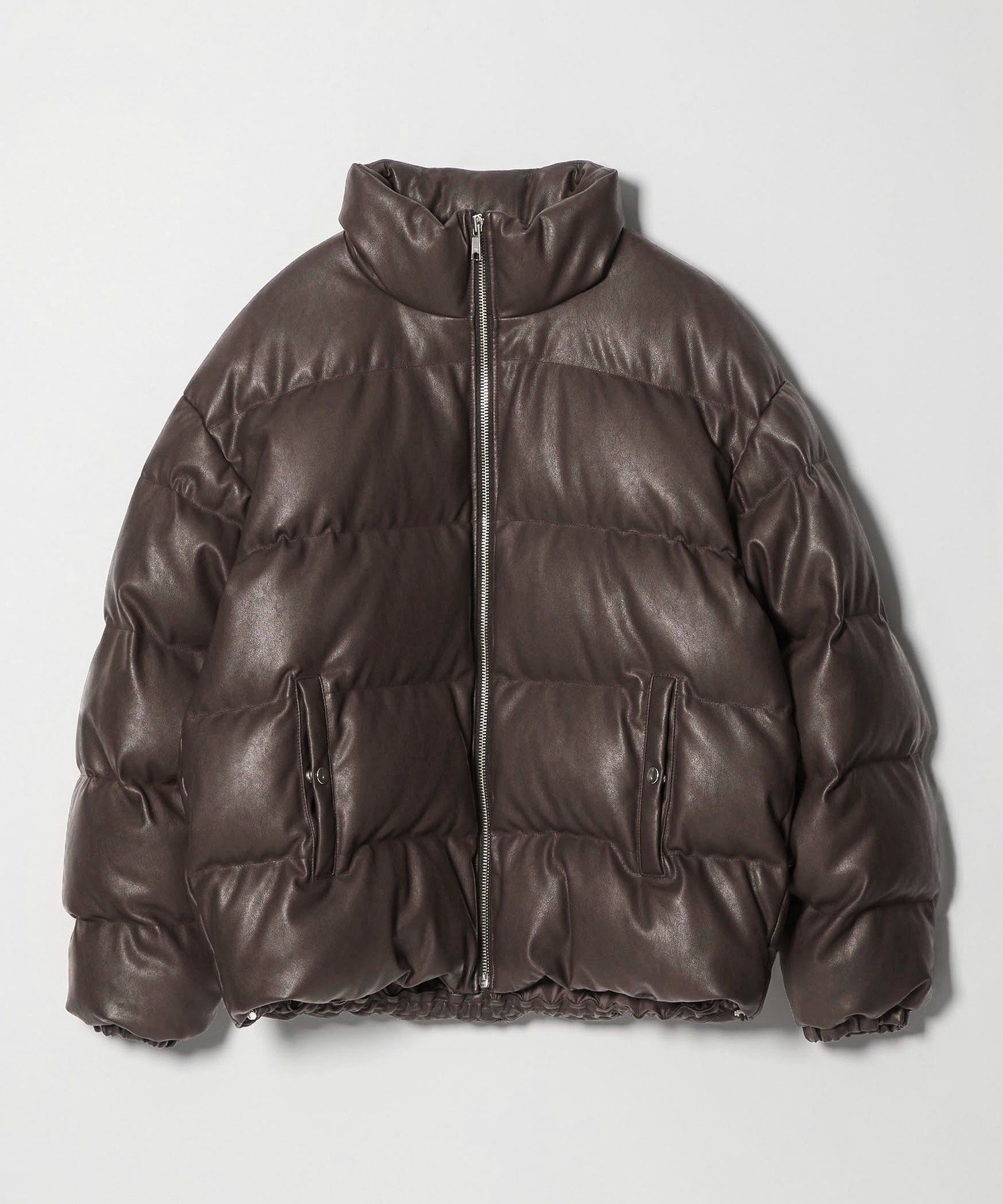 BEAUTY&YOUTH UNITED ARROWS｜レザーライク ダウン ジャケット