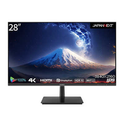 JAPANNEXT 28インチ IPSパネル 4K(3840x2160)液晶モニター HDR対応