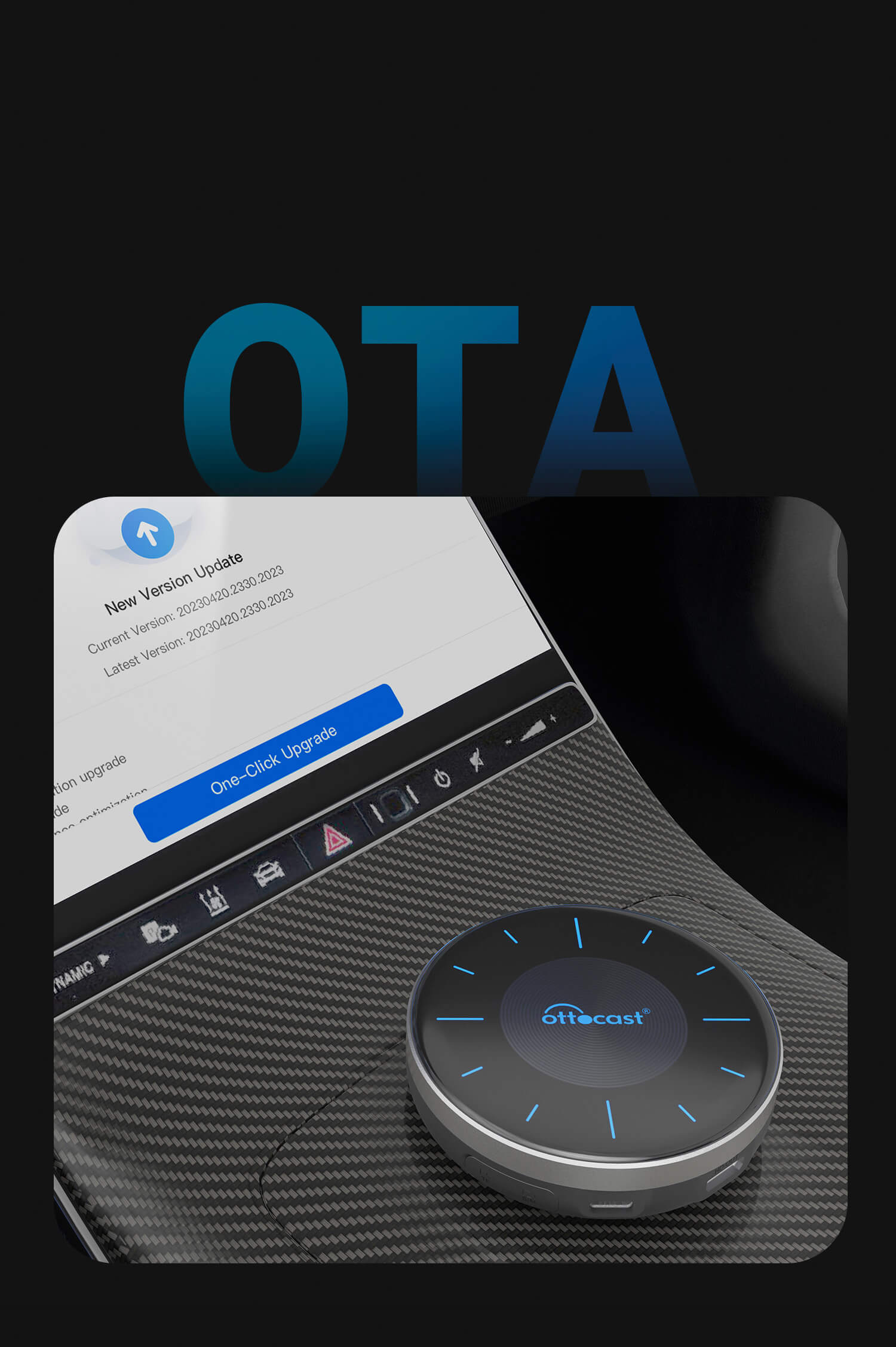 OttoAibox P3 Lite Wireless CarPlay Android Smart Media Box