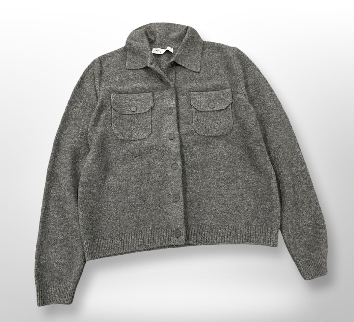 ZARA ブラッシュドフリンジニットジャケット M 新品｜Yahoo!フリマ（旧