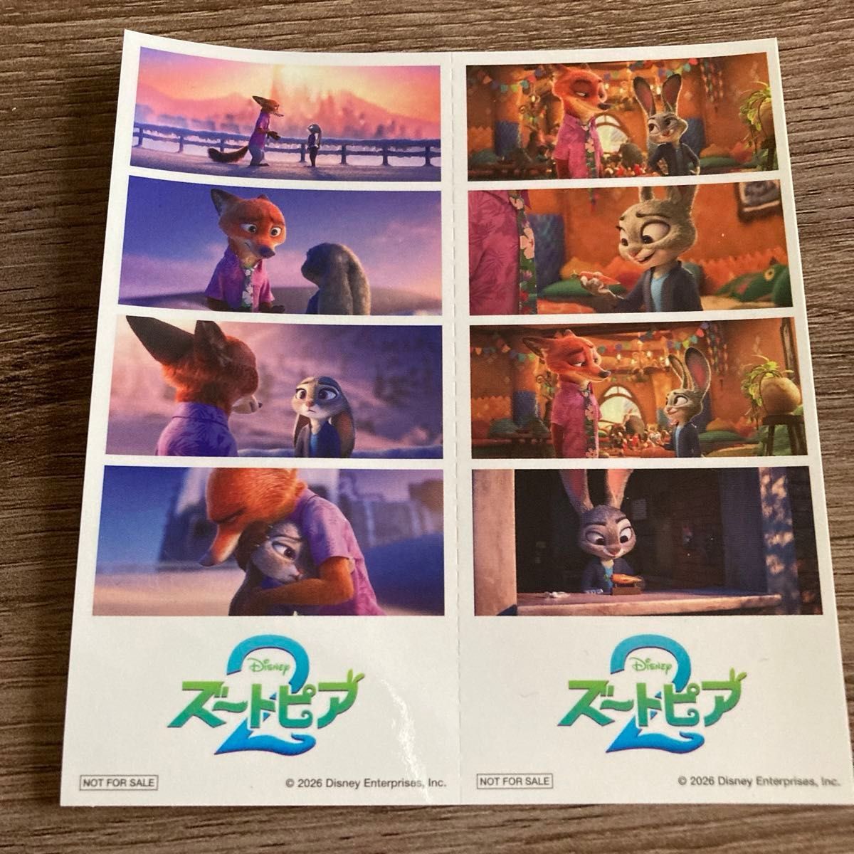 ズートピア2 映画 入場者特典 韓国限定 5週目 1セット｜Yahoo!フリマ