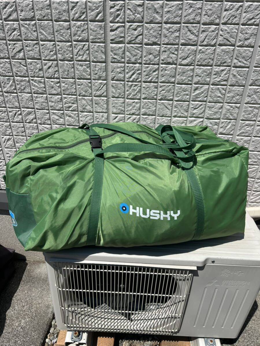 HUSKY Bigless グリーン キャンプテント 5人用 HUSKY Bigless グリーン