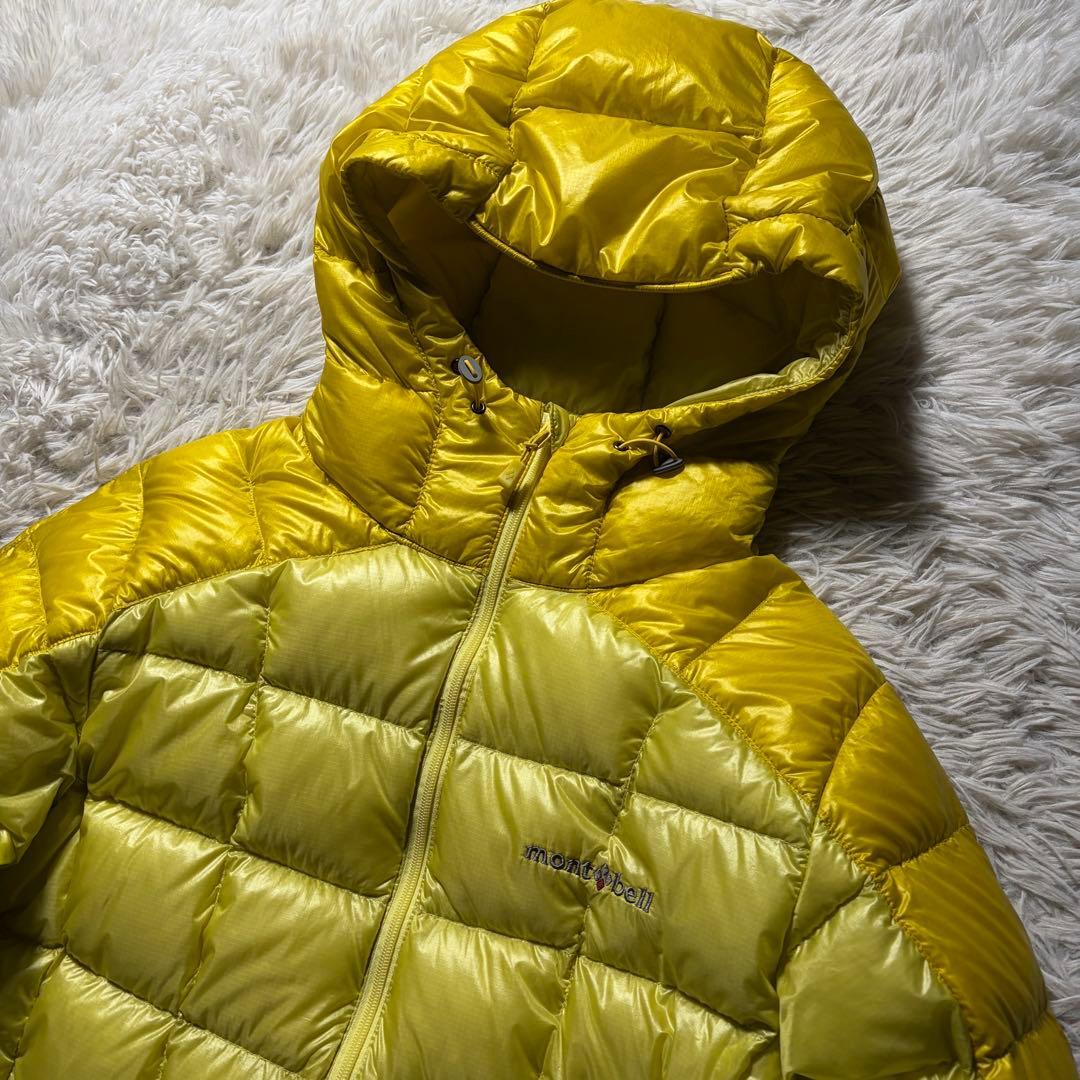 美品 モンベル スペリオダウンパーカ ジャケット レディース イエロー