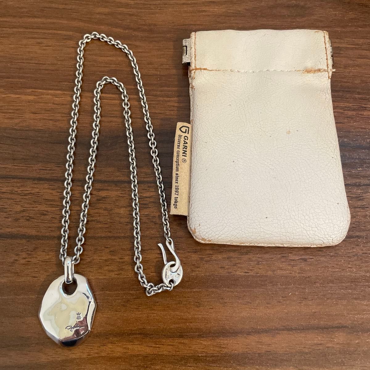 GARNI ガルニ Crockery Pendant -L クロッケリー シルバーネックレス
