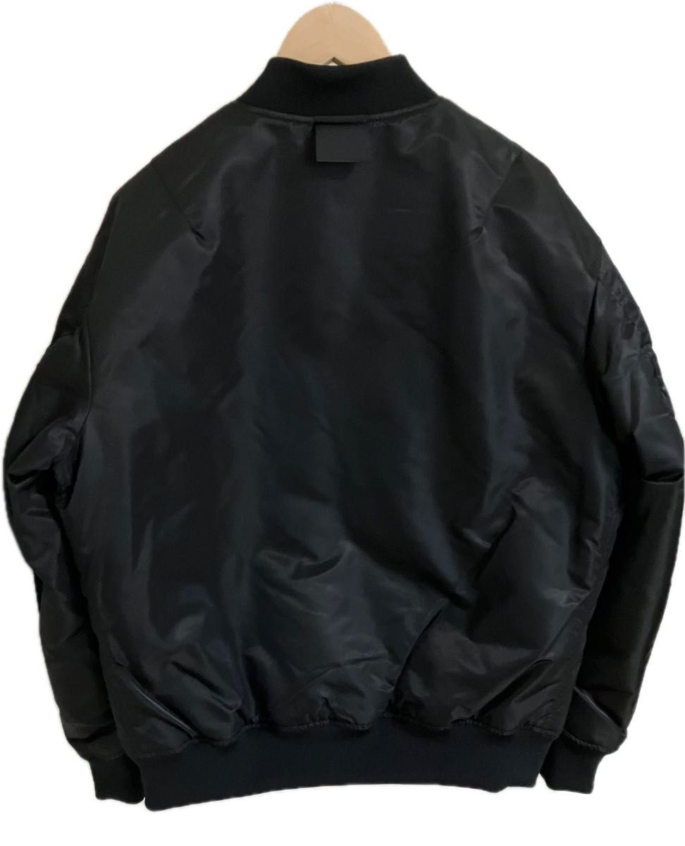 UNIQLO＋J ハイブリッドダウンオーバーサイズMA-1 ブラック Lサイズ