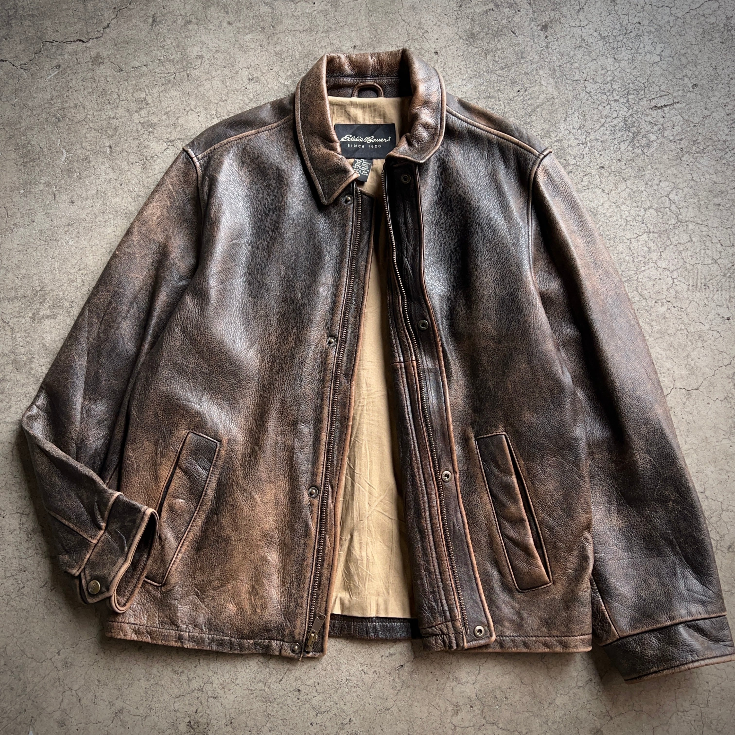 Eddie bauer Leather Blouson エディバウアー レザージャケット