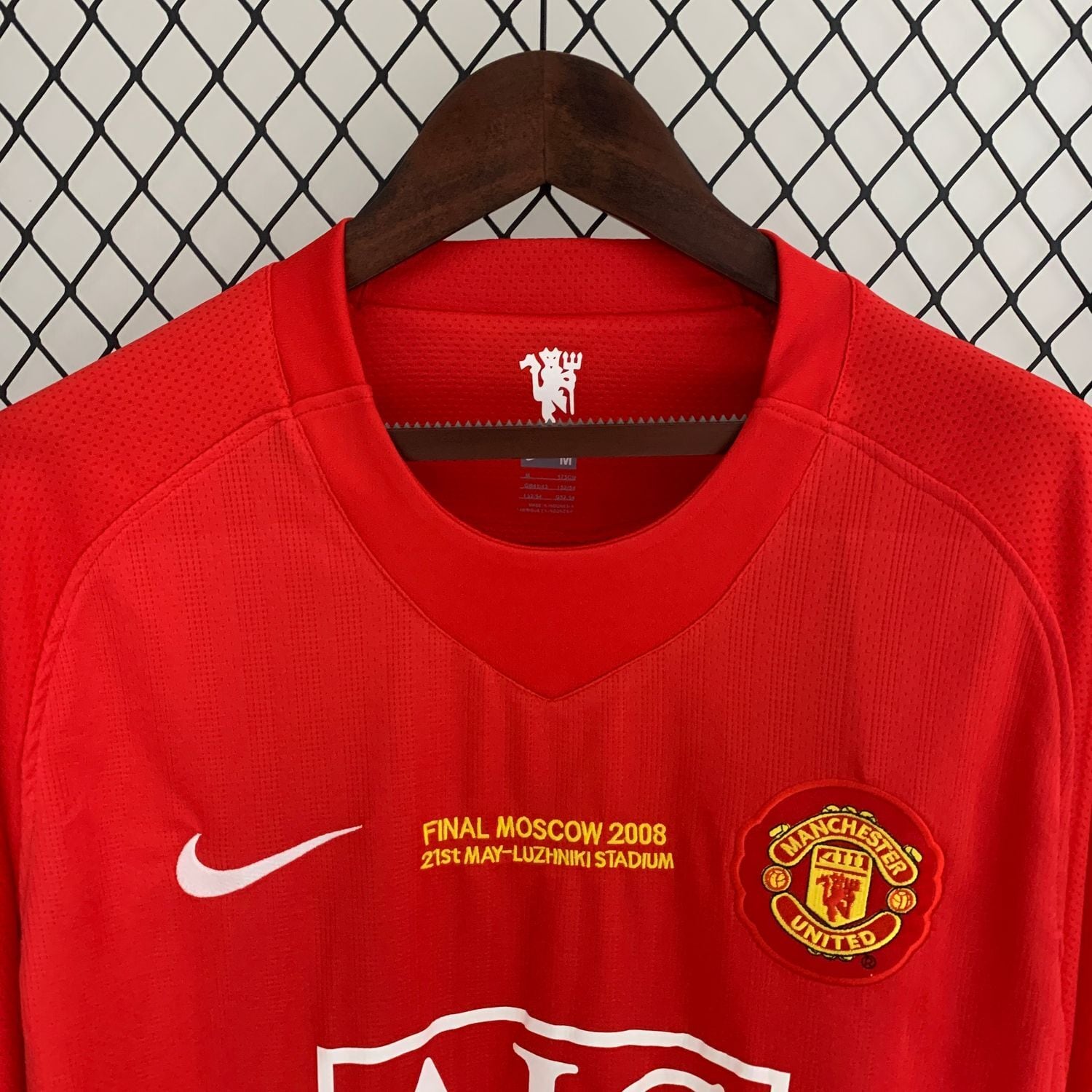 Retro long sleeve M-U 07/08 Champions League version home