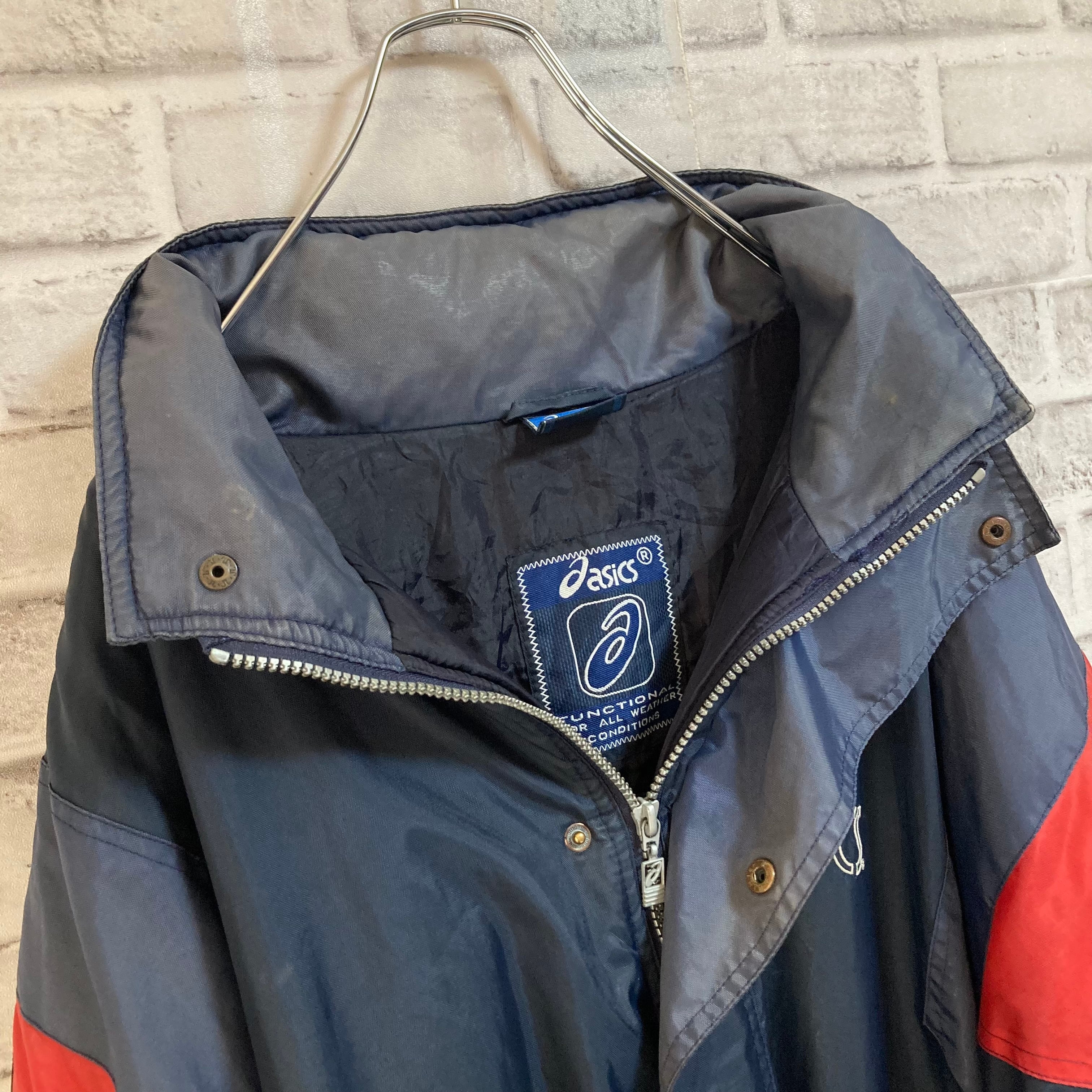 asics】Padded Jacket L-XL相当 90s アシックス 中綿ジャケット