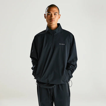 Malbon Performance Quarter Zip Shell Pullover - Black – Bisque Golf