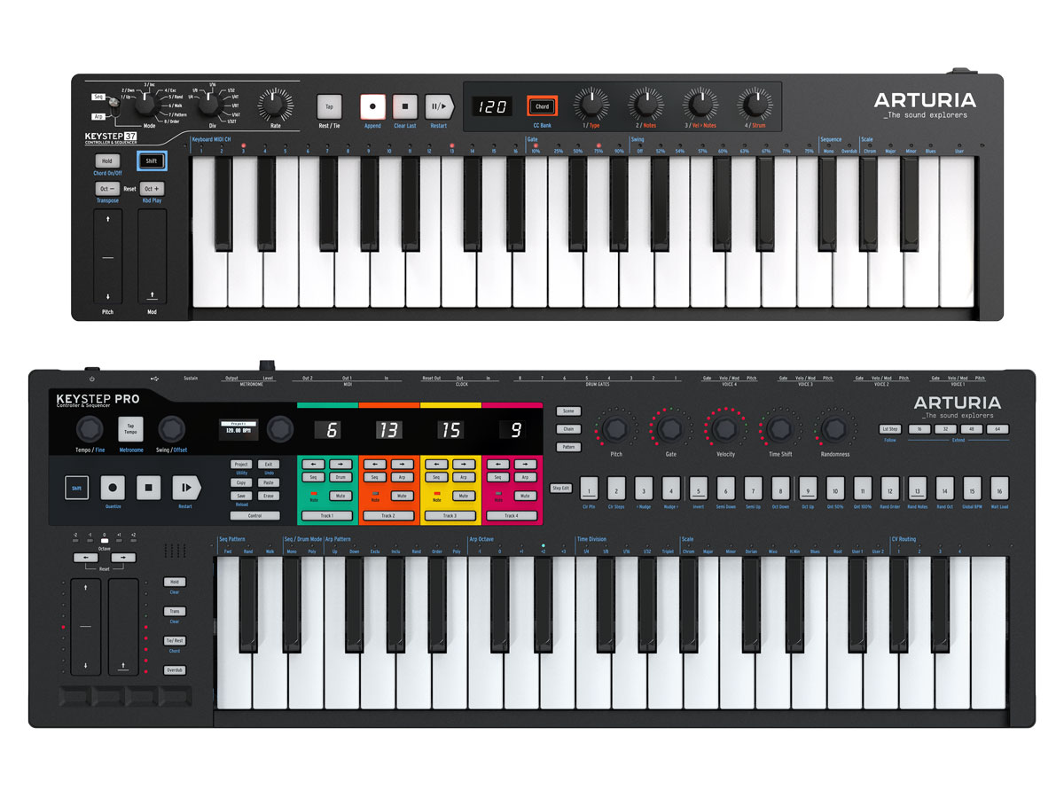 ARTURIA、KeyStep 37とKeyStep ProのBlack Edition限定発売 - サンレコ