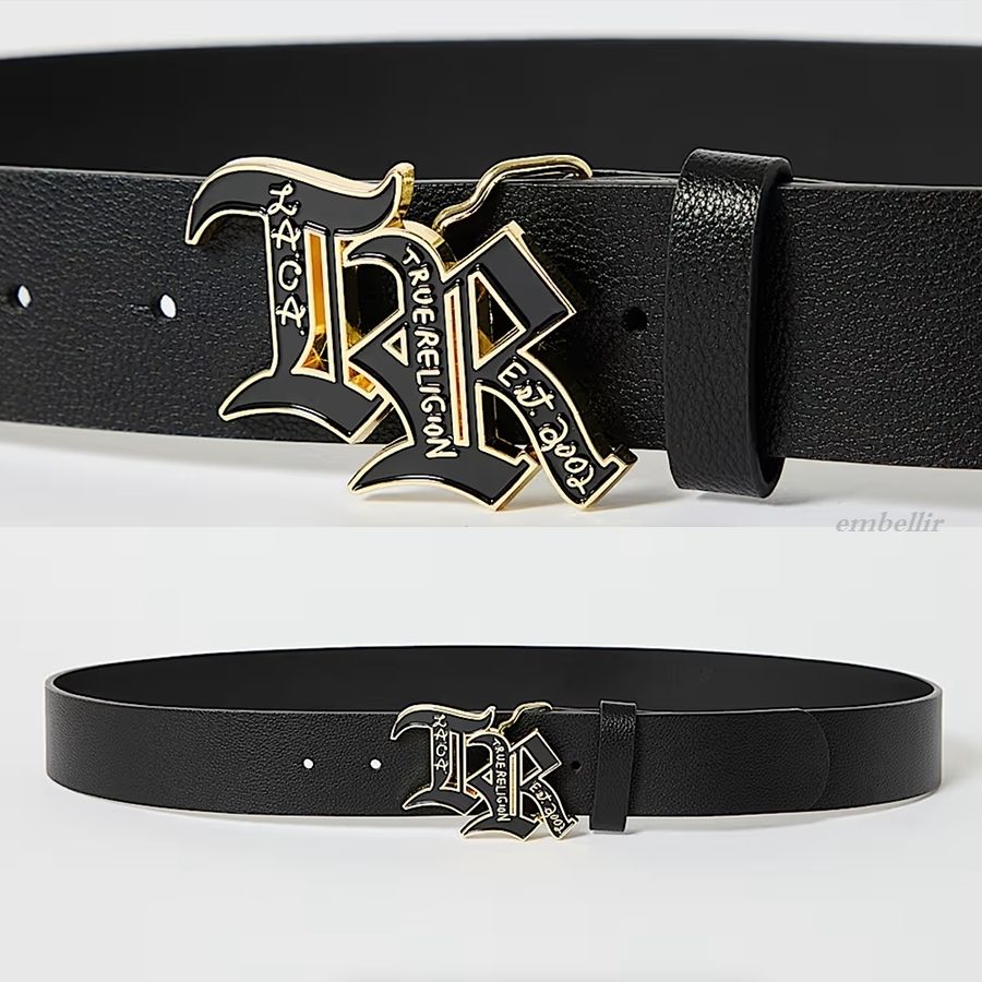国内配送 送料関税込 TRUE RELIGION TR BUCKLE BELT ロゴ ベルト (TRUE