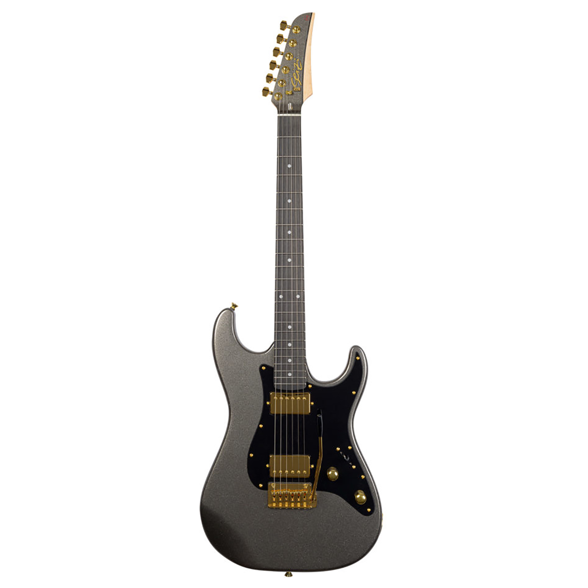 Guitarra Seizi Katana Venom HH Space Grey Alnico V Inox Deluxe Bag