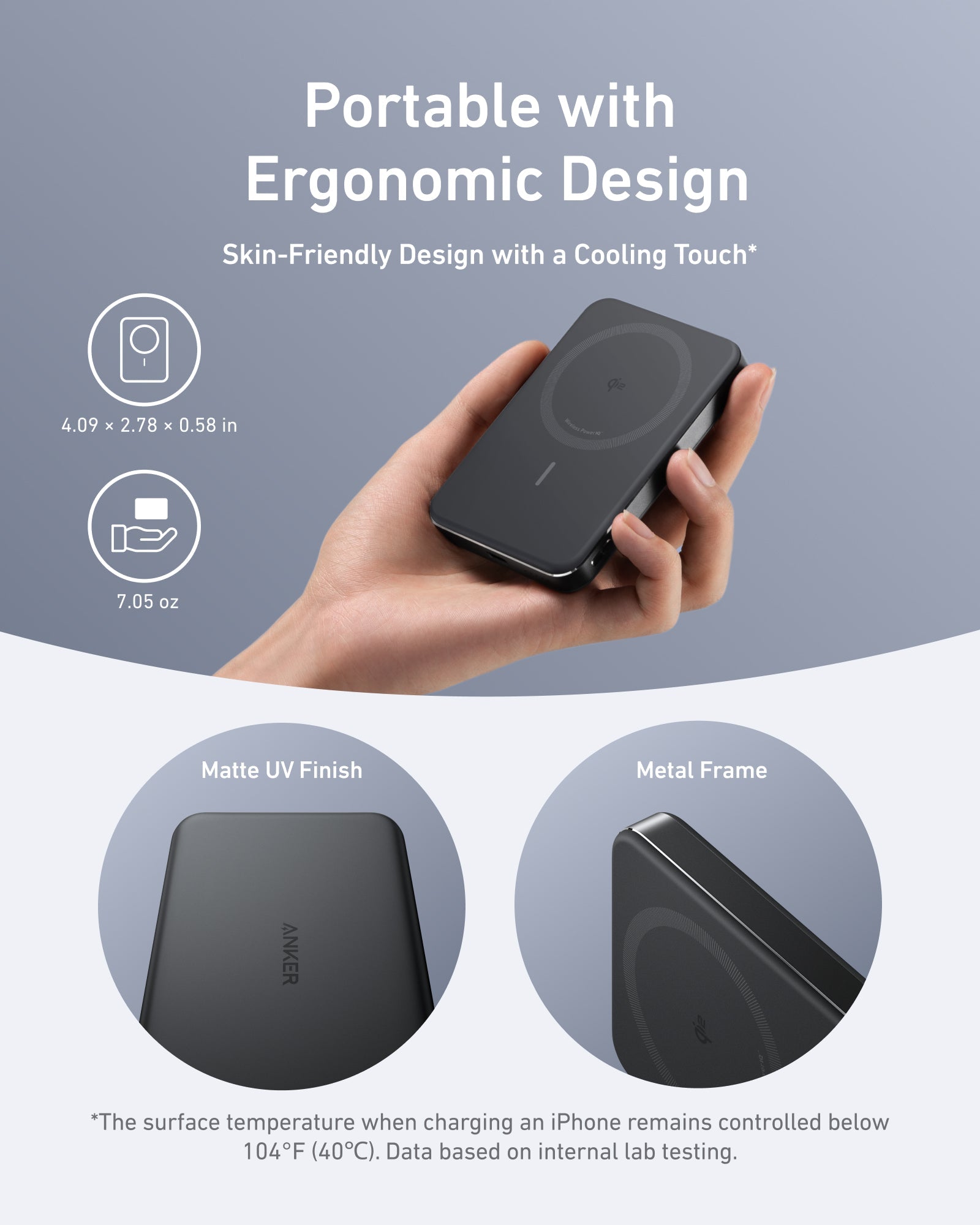 MagGo Power Bank 10000mAh (Slim) | MagSafe, Wireless - Anker Canada