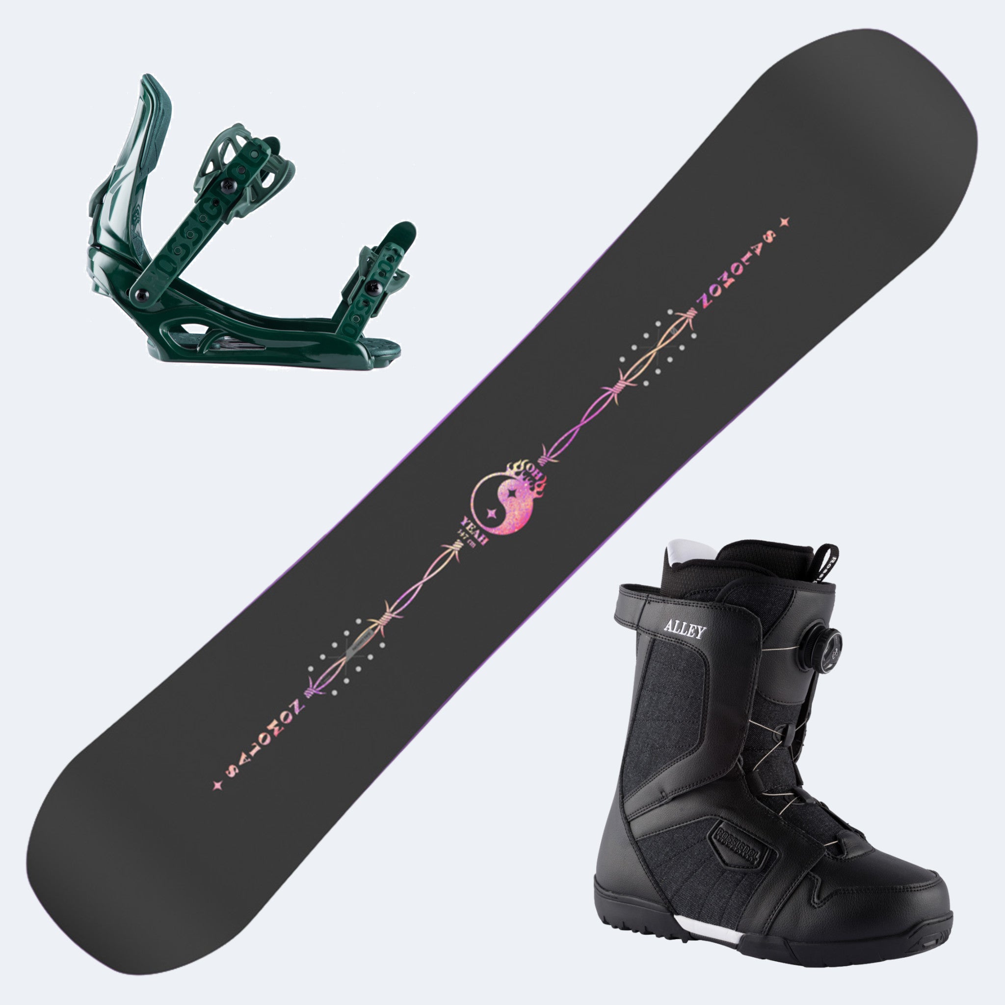 2025 Salomon Oh Yeah Women's Snowboard with Rossignol Alley Boa H4