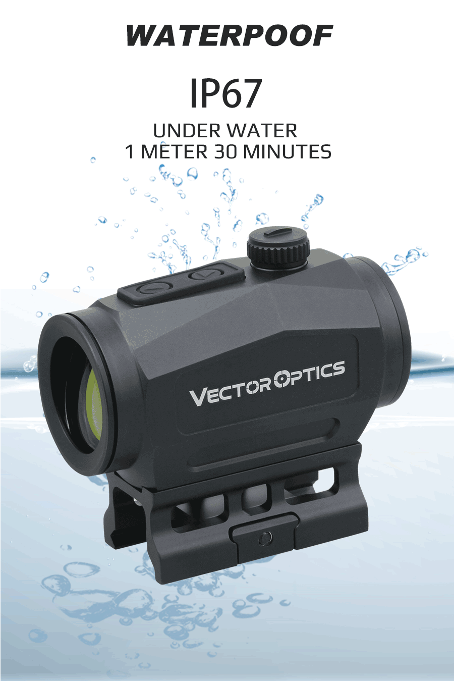 Vector Optics Scrapper 1x22 Red Dot Sight SCRD-45 IP67 Proof