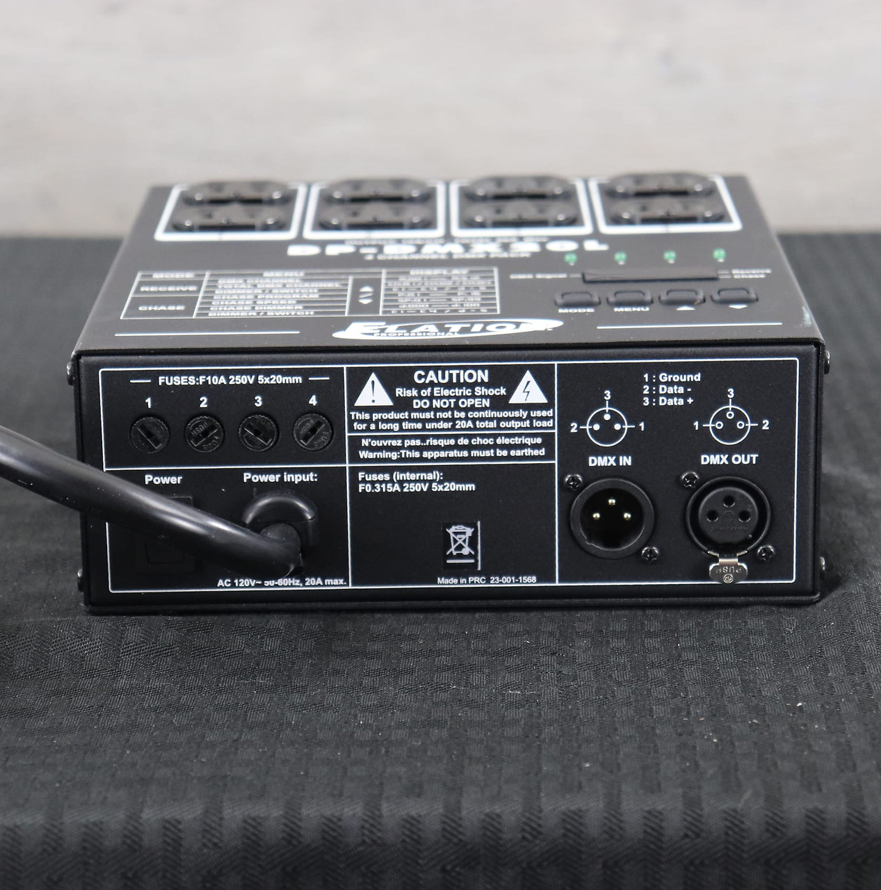 Elation DP-DMX20-L 4-Channel DMX Dimmer Pack Black - K&S Music