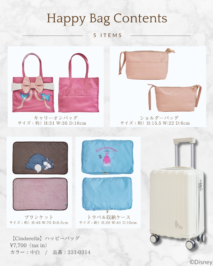ディズニーコレクションの「HAPPY BAG」しまむらで発売！インフル