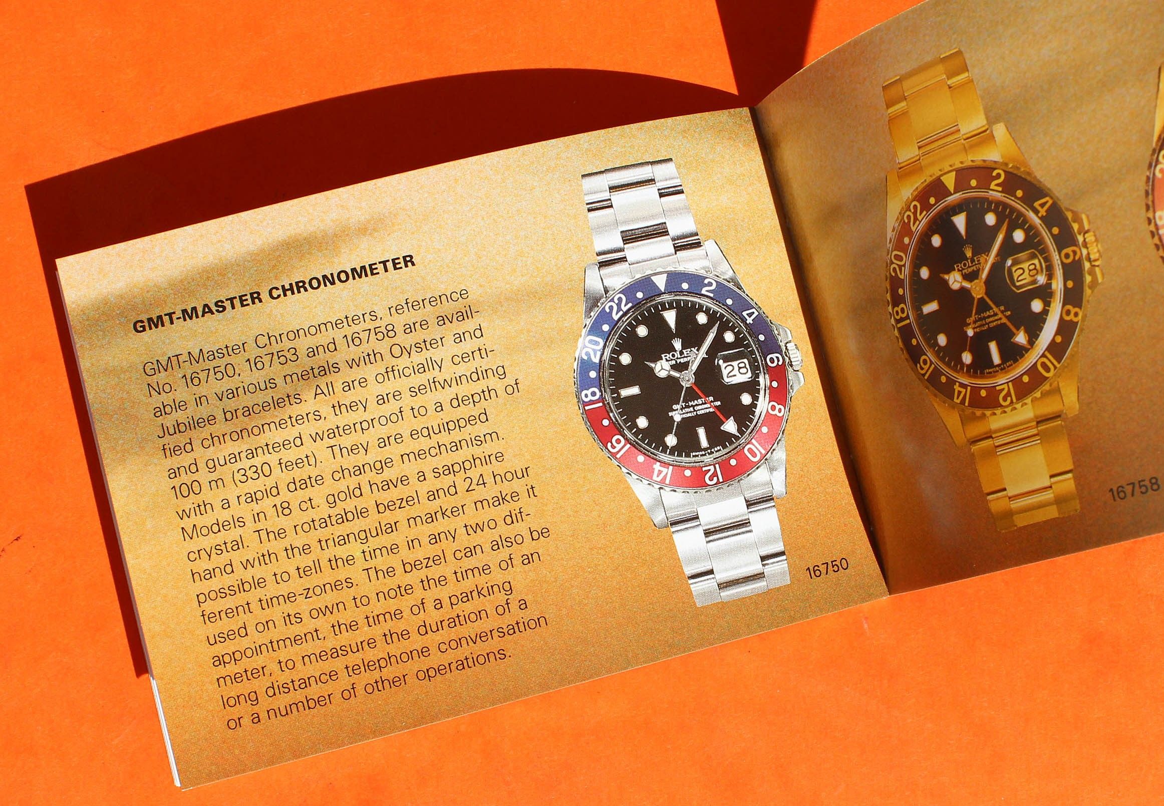 Vintage Collectible 1986 Rolex GMT-Master 16750, 16753, 16758