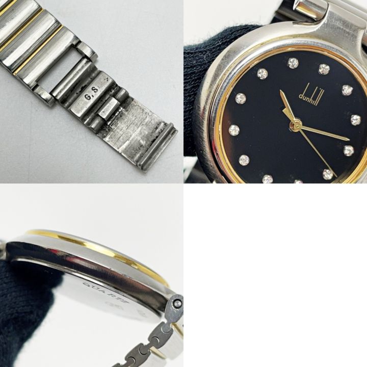 dunhill ダンヒル ミレニアム 12Pダイヤ ブラック クォーツ メンズ