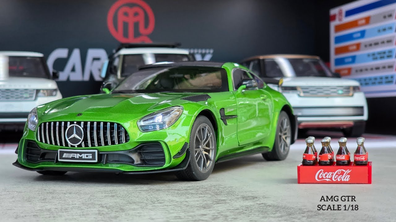 HD Miniature | Mercedes AMG GTR Green 1/18 Scale Diecast Car Model