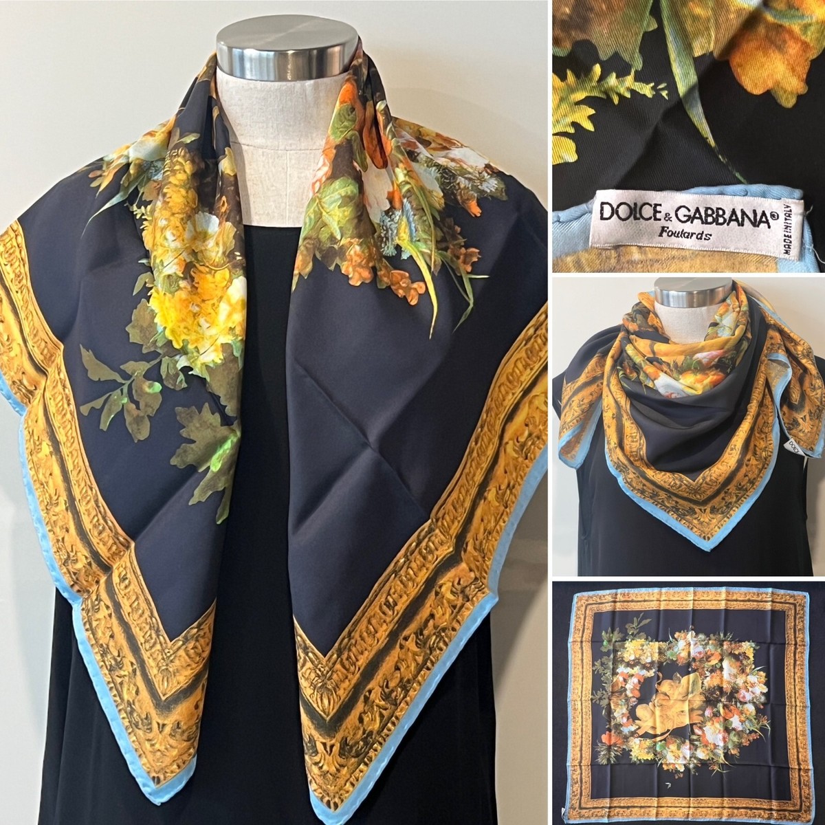 NO.5-144DOLCE&GABBANA イタリア製 花モチーフ シルクニット