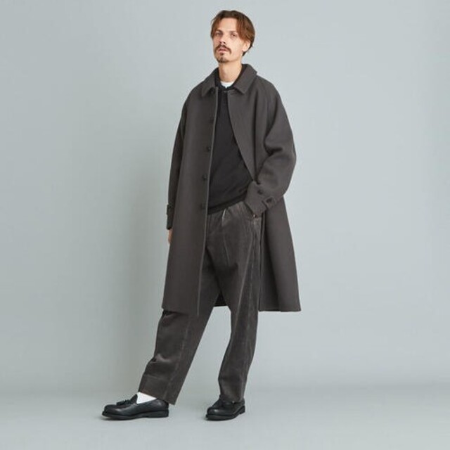 steven alan - Steven Alan メルトン バルカラーコート グレーの通販