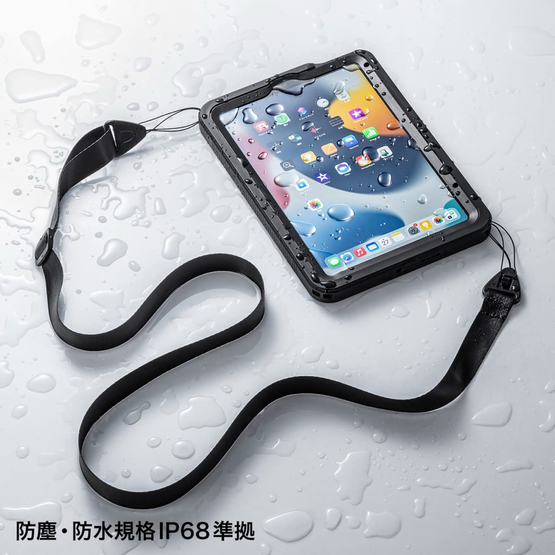 84☆ iPad mini 6 ケース 防水ケース ブラック IP68準拠 の通販はau