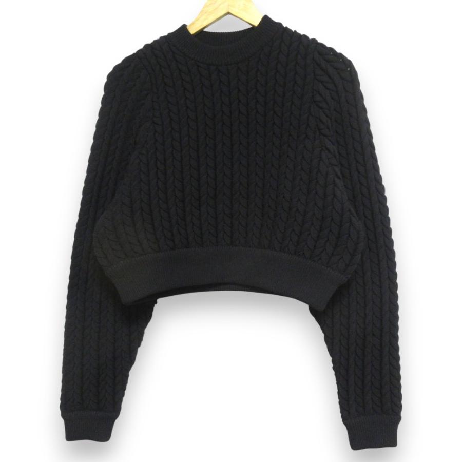 ENFOLD（エンフォルド） 美品 24AW ENFOLD 二つ編み クロップド ニット