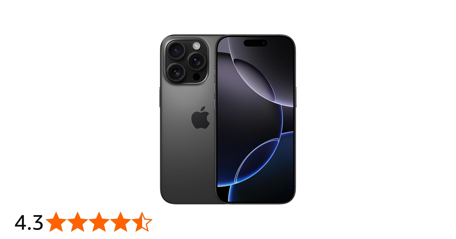Apple iPhone 16 Pro (eSIM only), 128GB, Black Titanium - Unlocked