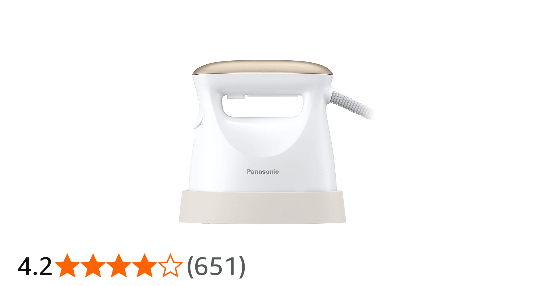 Amazon | パナソニック 衣類スチーマー 360°スチーム ピンクゴールド調