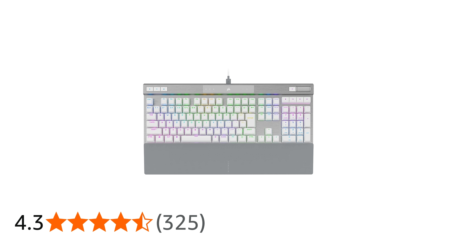 Amazon | CORSAIR K70 RGB PRO WHITE ホワイト ゲーミングキーボード