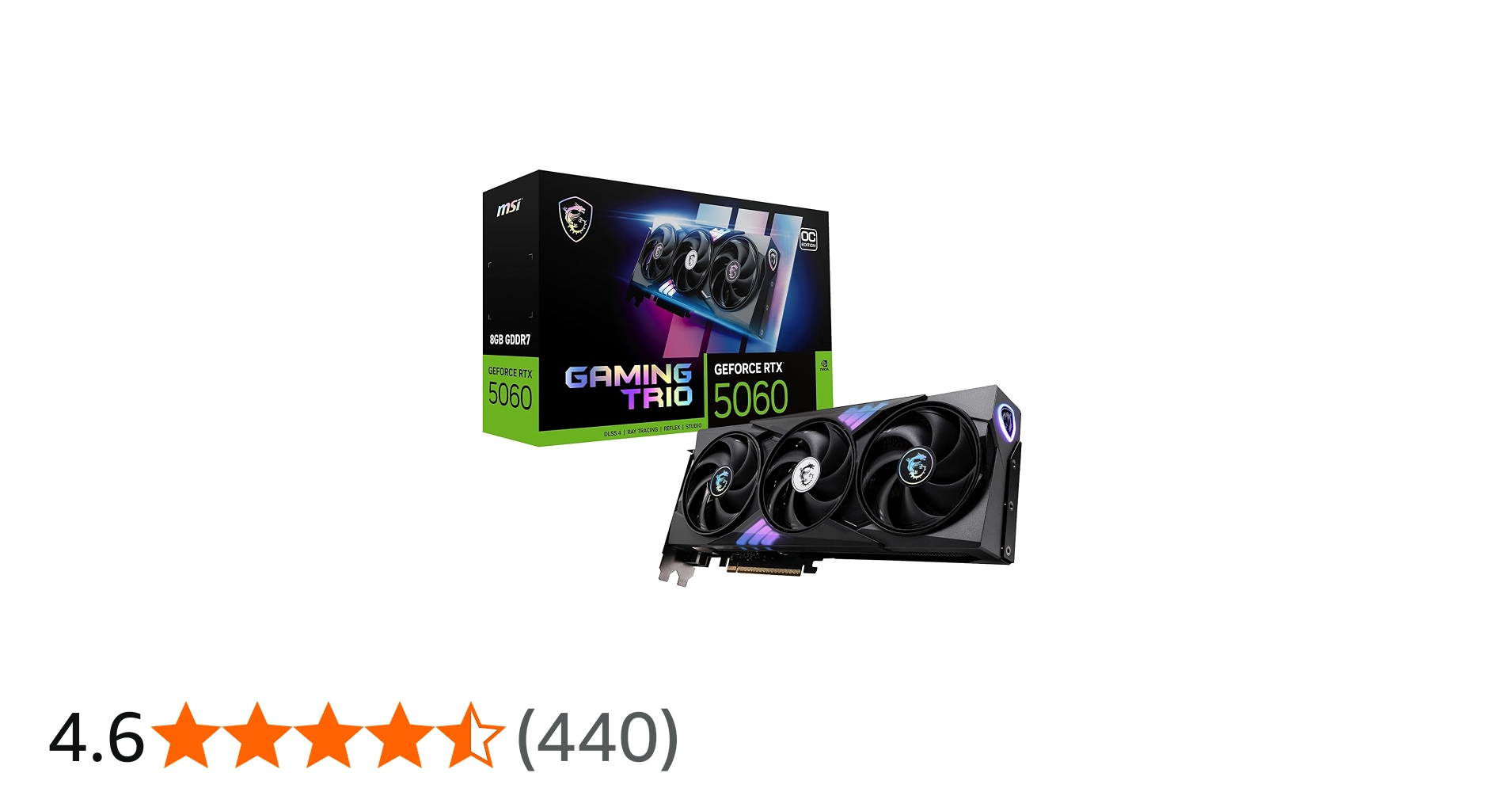 Amazon | MSI GeForce RTX 5060 8G GAMING TRIO OC グラフィックス