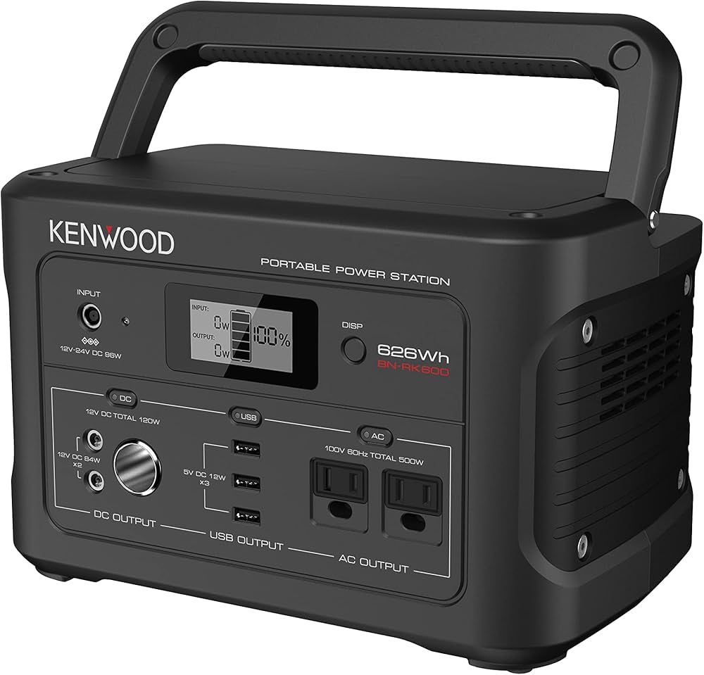 Amazon.co.jp: JVCケンウッド KENWOOD ポータブル電源 BN-RK600-B 充