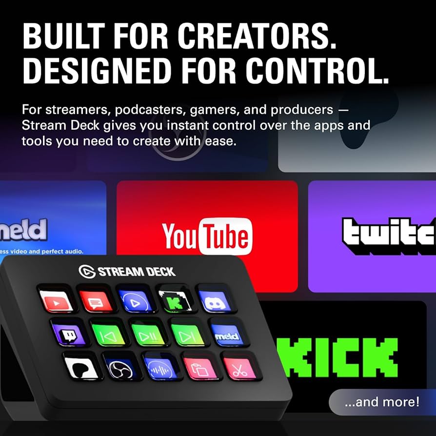 Elgato Stream Deck MK.2 – Studio Controller, 15 macro keys