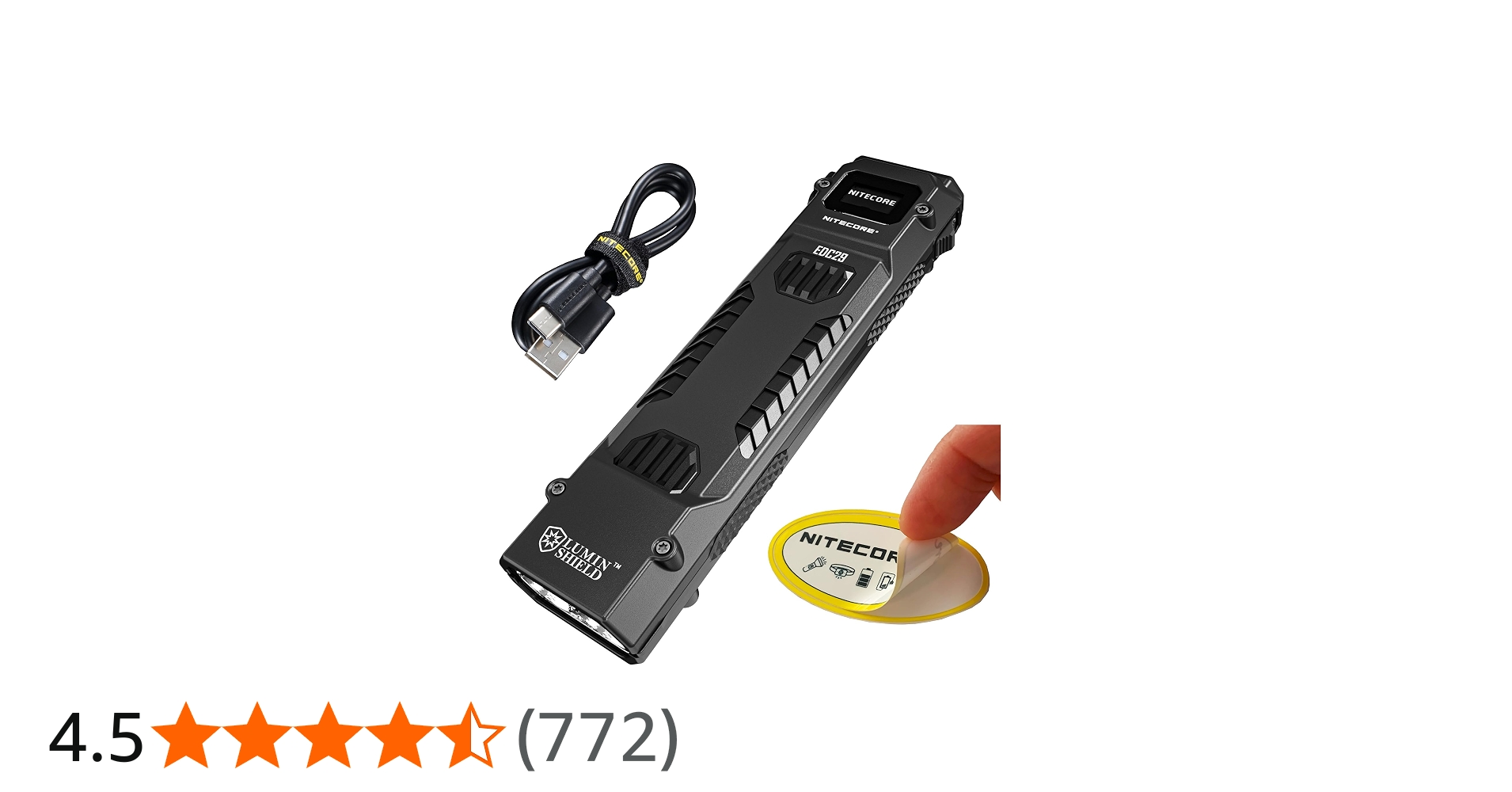 Amazon.co.jp: Nitecore EDC29 EDC タクティカル懐中電灯、6500