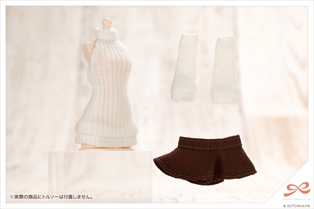 限定品】タイニークローゼット 縦ラインセーターセット【White