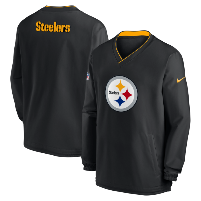 Pittsburgh Steelers Men's Nike Repel Long Sleeve Woven Windshirt