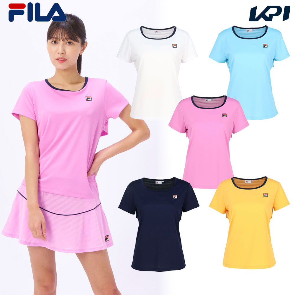 FILA（フィラ） テニスウェア レディース ゲームシャツ VL2843 2024SS