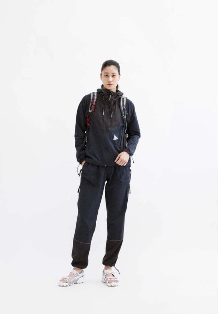 and wander アンドワンダー trek jacket 2 ジャケット 紺 and wander (アンドワンダー) trek jacket 2 for woman / トレック