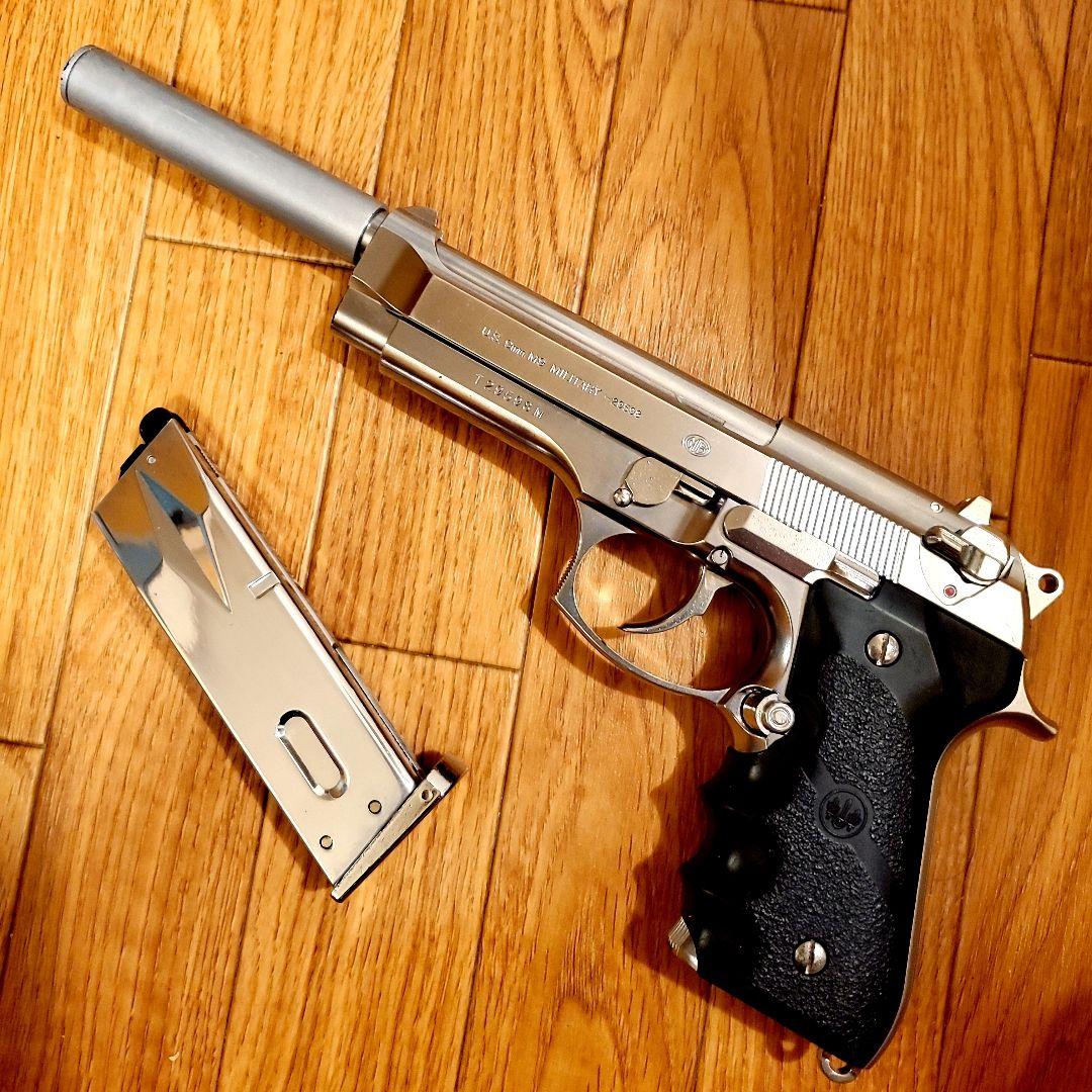 東京マルイ M92F クロームステンレス ガスガン カスタム - メルカリ