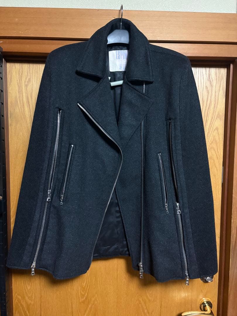 Espina ウールジャケット　2回使用　極美品 WOMENS】Asymmetry Bicolor Jacket アシンメトリーバイカラー