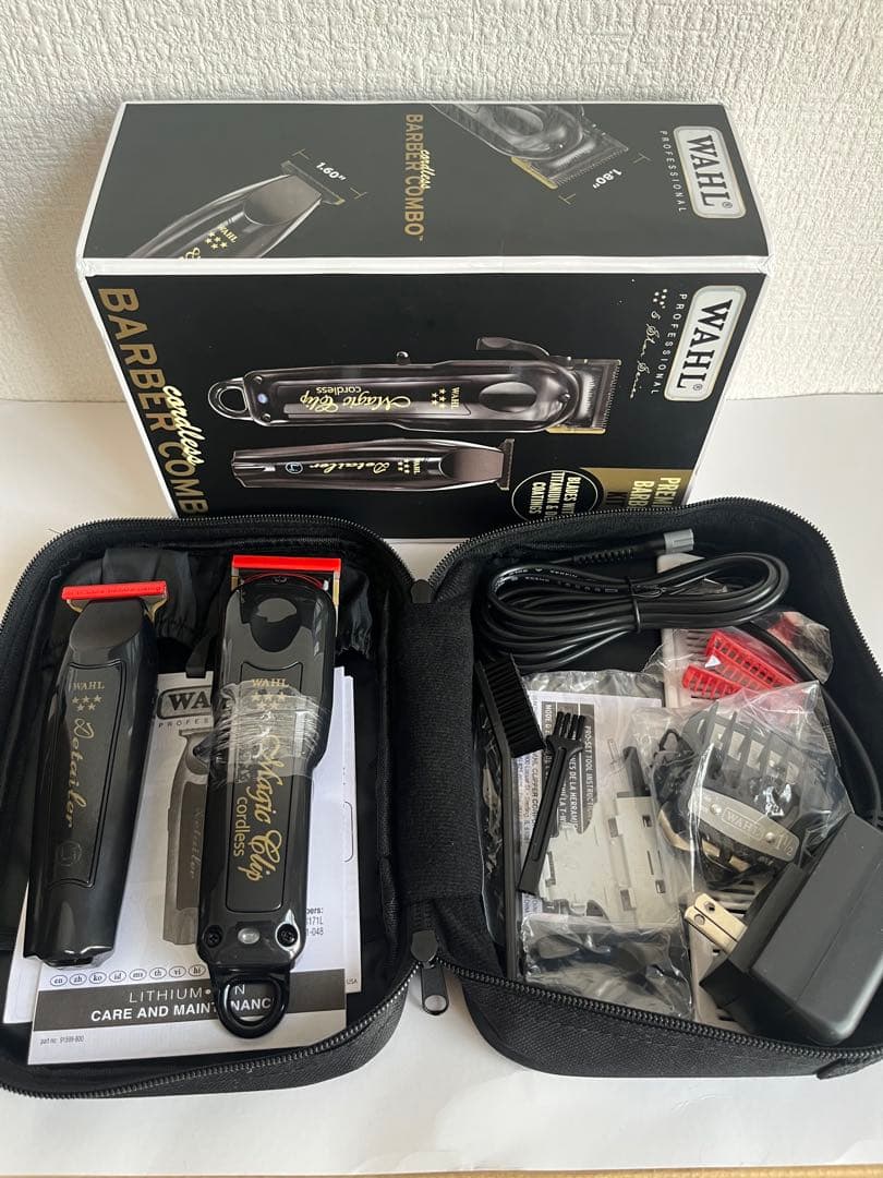 Wahl Cordless Combo バリカンキット Amazon.com: Wahl Professional Cordless Barber Combo, Magic Clip