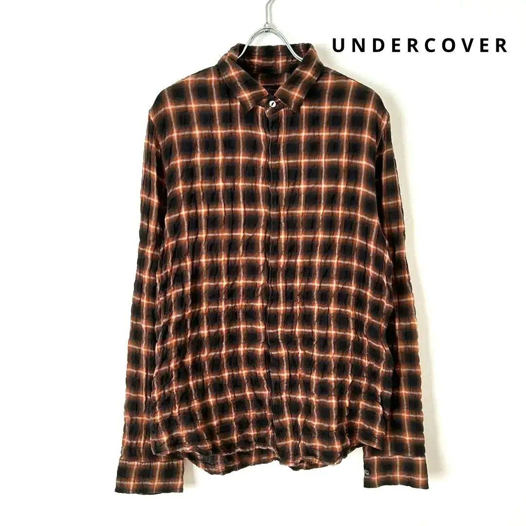 UNDERCOVER アンダーカバー purple期 シワ加工チェックシャツ - メルカリ