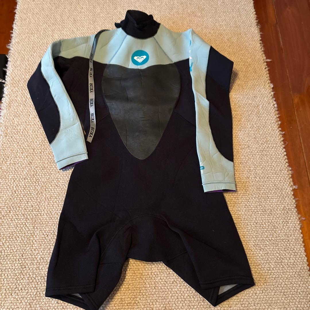 ROXY ウェットスーツ Mサイズ ブラック 水色 ROXY（ロキシー） ウェットスーツ レディース 3mm / 2mm フルスーツ