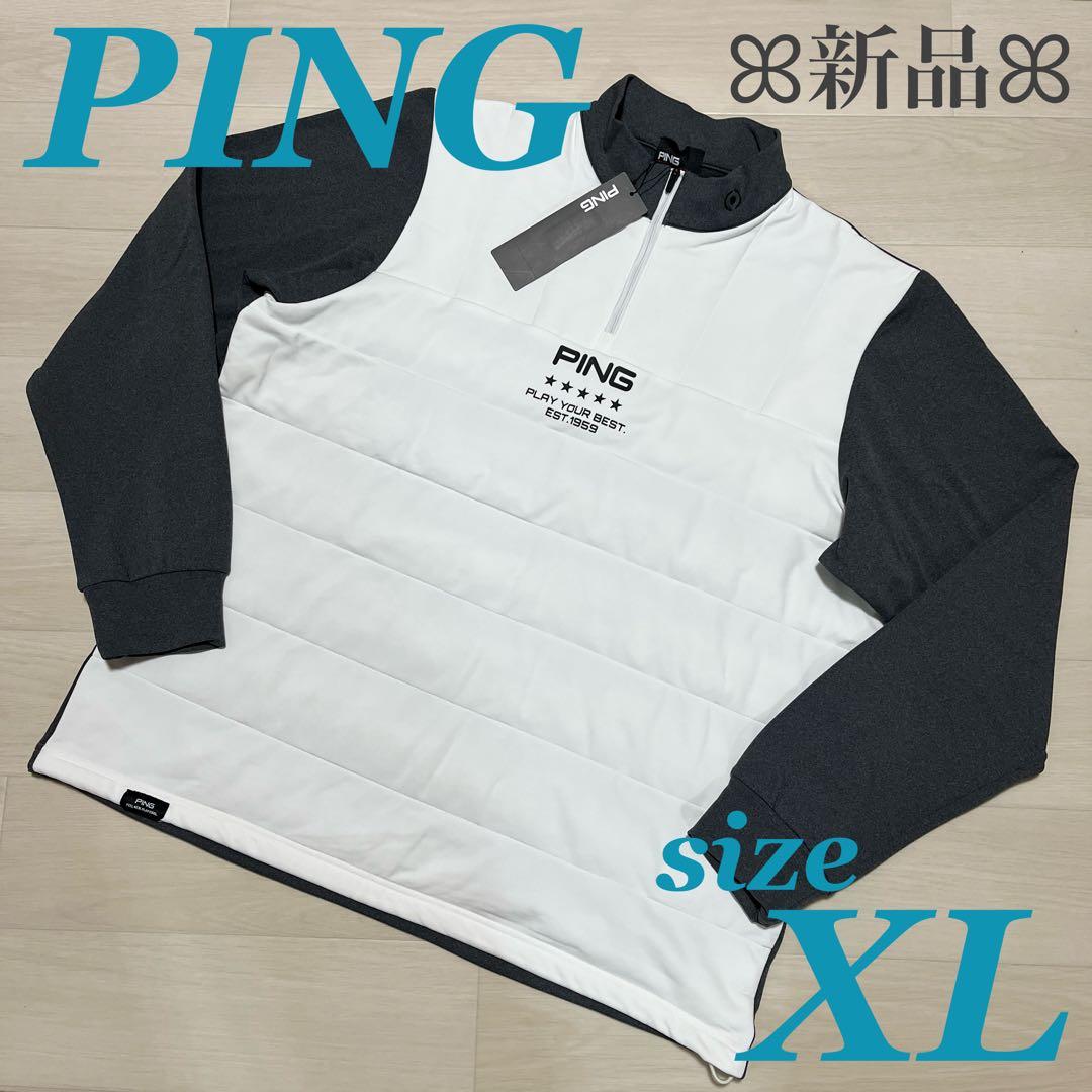 新品 PING エアーフレイク キルティング ハーフジップ シャツ ピン PING（ピン） ゴルフウェア 長袖シャツ 秋 冬 24FWエアーフレイク長袖