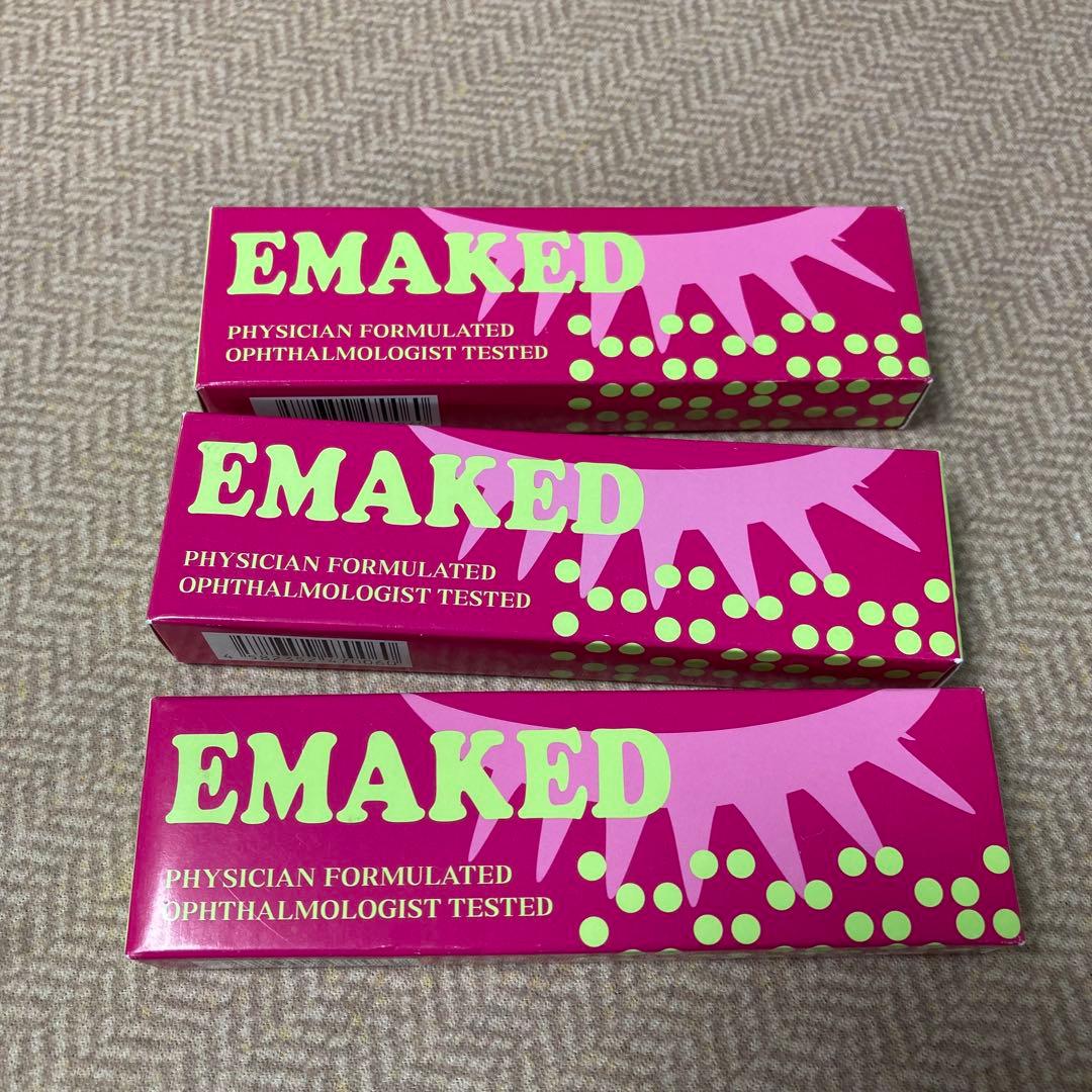 エマーキット 2mL まつげ美容液 EMAKED 3本 EMAKED（エマーキット） まつげ美容液 EMAKED 2ml 3個セット 正規品 QR