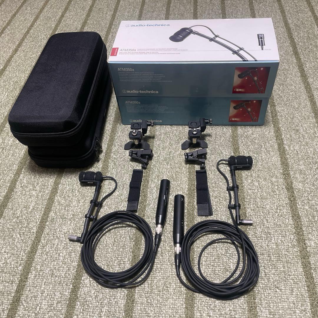 配信機器・PA機器・レコーディング機器 audio-tecnica ATM350D x2, AT8491U x2 ATM350D｜マイクロホン：コンデンサーマイク｜オーディオテクニカ